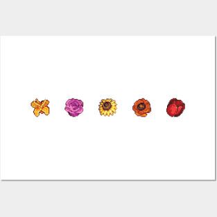 Stardew Valley Pixel Flower Posters and Art